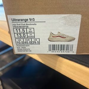 Vans Ultrarange VR3.  Never worn